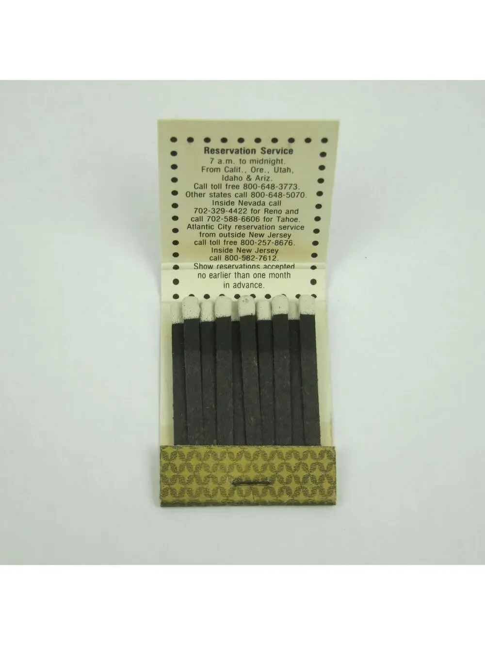 4 Vintage Matchbook Harrahs MGM Grand Hello Hollywood Pioneer Casino Reno Nevada